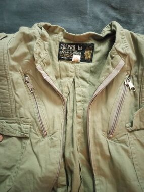 Colpro Safari Clothes Olive Utility Jacket for Unisex